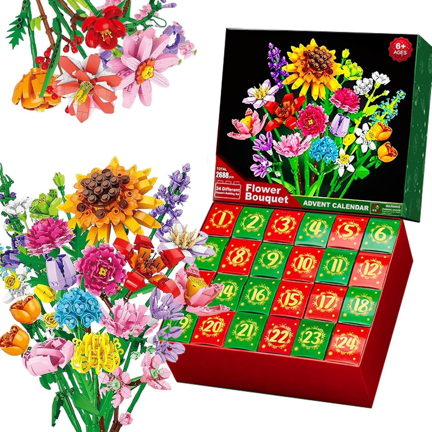 AmoraBlocks - 24 day Flower Bouquet Advent Calendar
